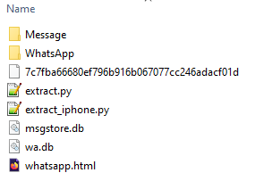 Folder structure