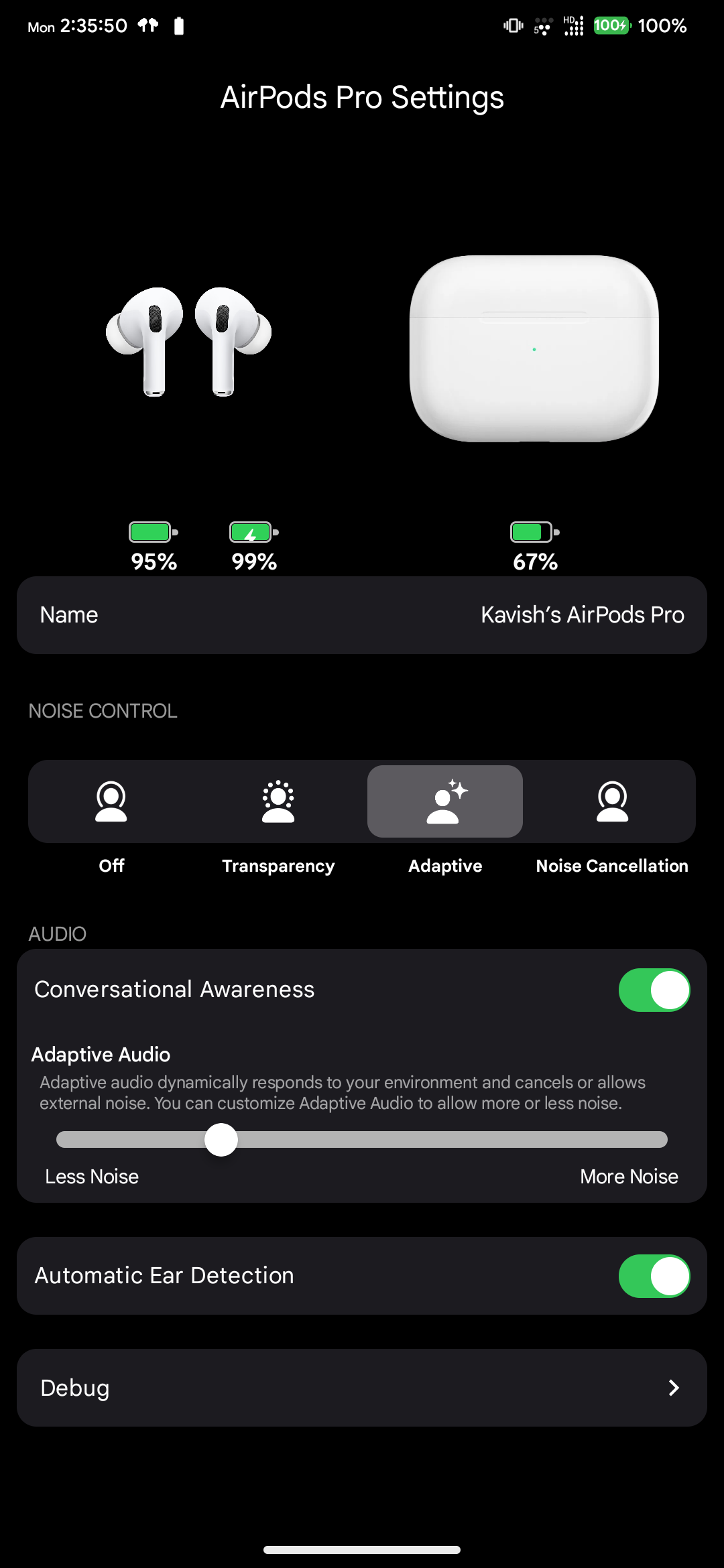 Settings Screen
